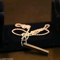 Classic Men's Pendant - Minimal Design, Perfect for Daily Wear & Gifting - Black, Free Size