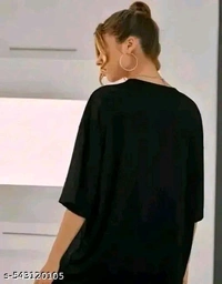 Oversize T-Shirt Printed / loose fit T-Shirt oversize - Black, XXL