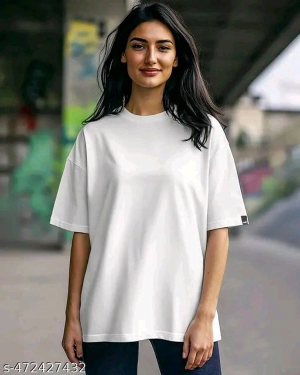 Stylish Feminine Women Tshirts  - Black, M