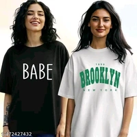 Stylish Feminine Women Tshirts  - Black, L