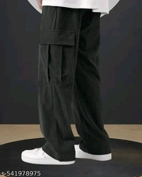 Men's trousers Casual trousers for men | Best trousers for men | Comfortable work pants for men | Trousers with elastic waist for men | Cargo pants men - Gray, 26