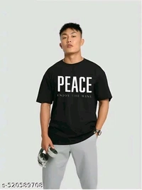 tshirt/ tshirts/ tshirt for men/ mens tshirt/ oversize tshirt/ oversize tshirt for men/ men printed tshirt - Black, 3XL