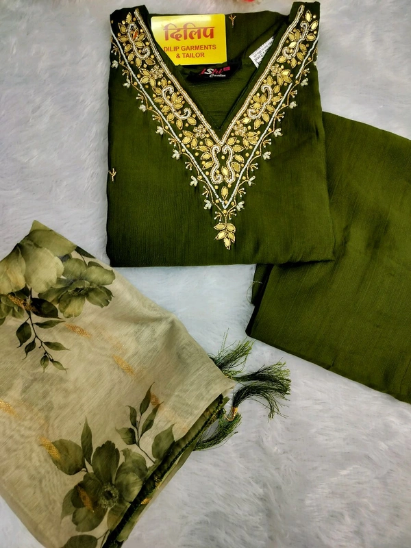 Kurti Pant Roman Silk - M