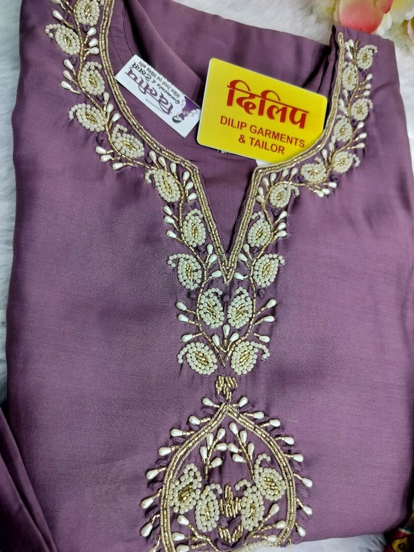 Kurti Pant Set Handwork  - M