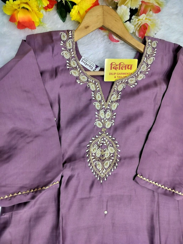 Kurti Pant Set Handwork  - M