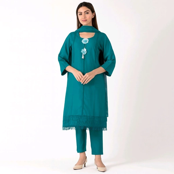 Flower Patch Work Kurti Set - Shakespeare, M