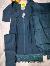 Flower Patch Work Kurti Set - Shakespeare, 2xl