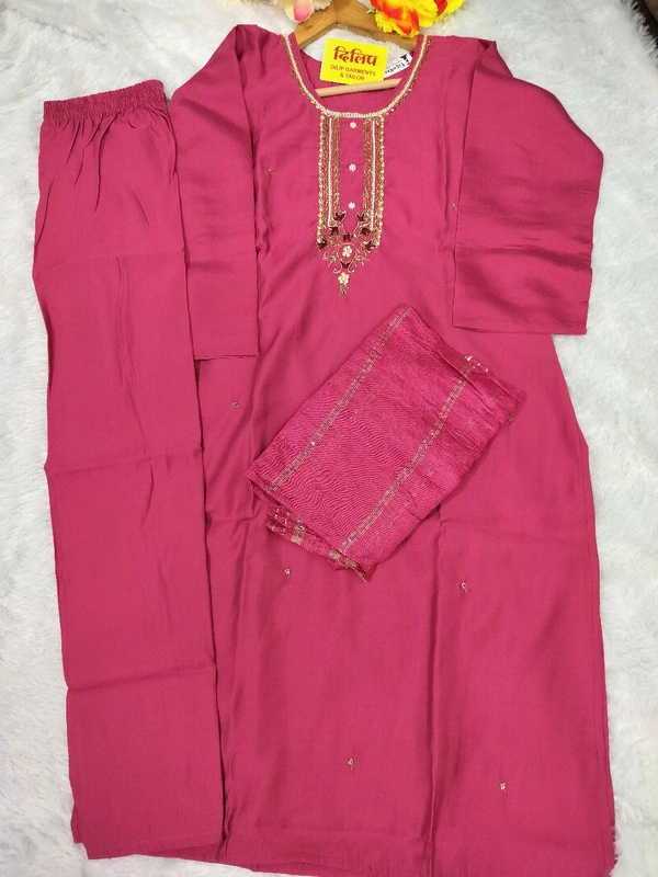 Roman Kurti Pant  - L, Carnation Pink