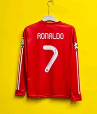 Real Madrid Ronaldo Full Sleeve  - Red, XL