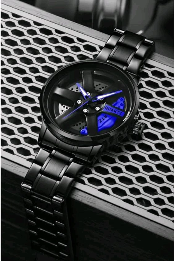 Stylish Rotating Wheel Ring Watch for Men & Women - Unique Watch - Free