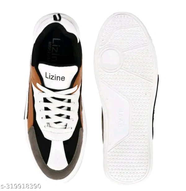 Men's Running Shoes Ultra Lightweight Breathable Walking Shoes Non Slip Athletic Fashion Sneakers Mesh Workout Casual Sports - Raw Sienna, 8