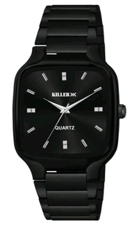 Black Analog Watch For Men 