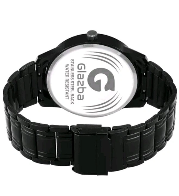 Black Analog Watch For Men's Glazba Premium Quality Watch 
