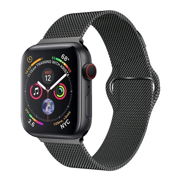 Smart Watch For Men's Black Stainless Steel Watch 