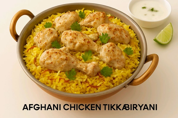 Afghani Chicken Tikka Biryani _