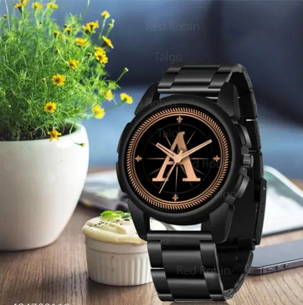 Black Classic Watch For Men  - Black