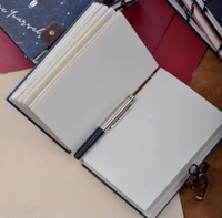 Notes Printed Premium A5 Leather Diary with Lock - Stylish & Functional,