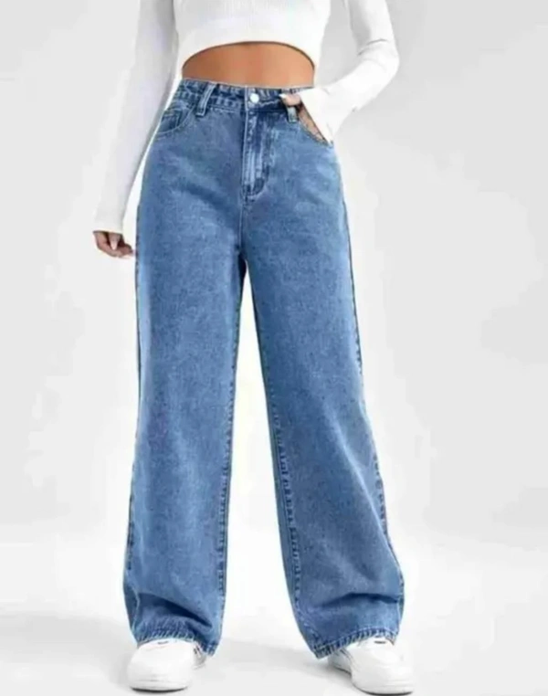 ICE STRAIGHT DENIM JEANS FOR WOMEN