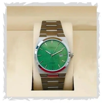 Analog Date Functioning Display Silver Stainless Steel Chain Wrist Watch for Men