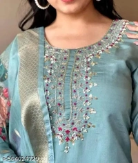Olive Kurta Full Set - M