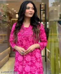 Archana Pink Kurti Set - S