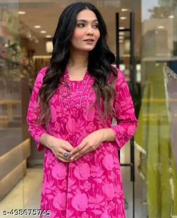 Archana Pink Kurti Set - S