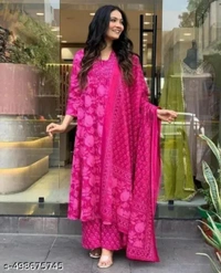 Archana Pink Kurti Set - S