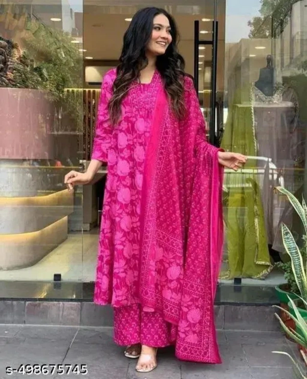 Archana Pink Kurti Set - S