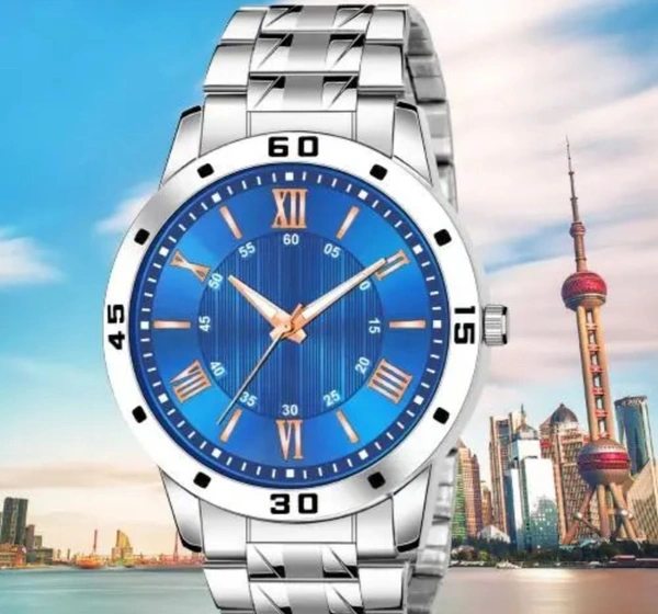 Luxury Stainless Steel Men’s Stylish Watch - Blue