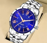 Luxury Stainless Steel Men’s Stylish Watch - White
