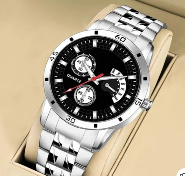 Luxury Stainless Steel Men’s Stylish Watch - Navy Blue