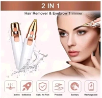 SilkErase™ Painless 2-in-1 Facial Hair Remover – Lip & Face Trimmer for Women, Removes White Hair Smoothly Without Pain (Rechargeable)
 - Golden Tainoi