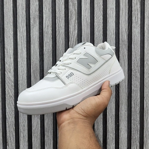 NB 550 WHITE GREY - UK 7