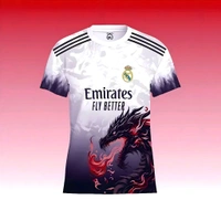 Real Madrid Dragon Multi Edition Premium Quality Jersey Buy 1 Get 1 Free ( Offer On 10 to 15 July) - Red, L