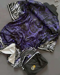 Real Madrid Purple Colour Premium Quality Jersey White Pant - Purple, XL