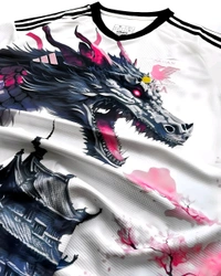 Japan Pink Dragon Edition Jersey Premium Quality - Hot Pink, XL