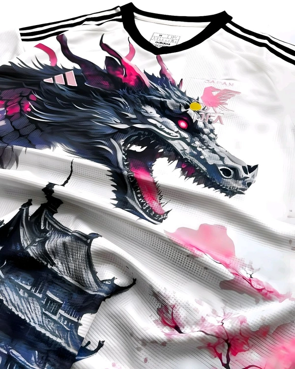 Japan Pink Dragon Edition Jersey Premium Quality - Hot Pink, XL