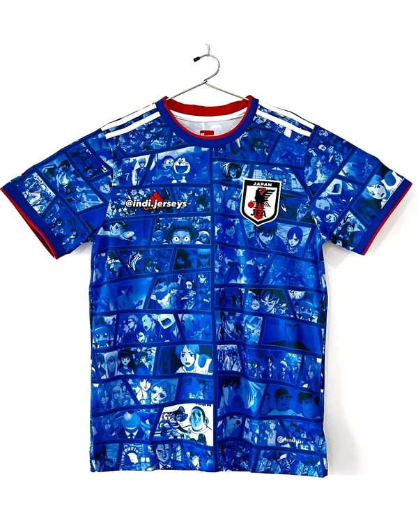 Blue Colour Japan Anime Addition Jersey - Blue, M
