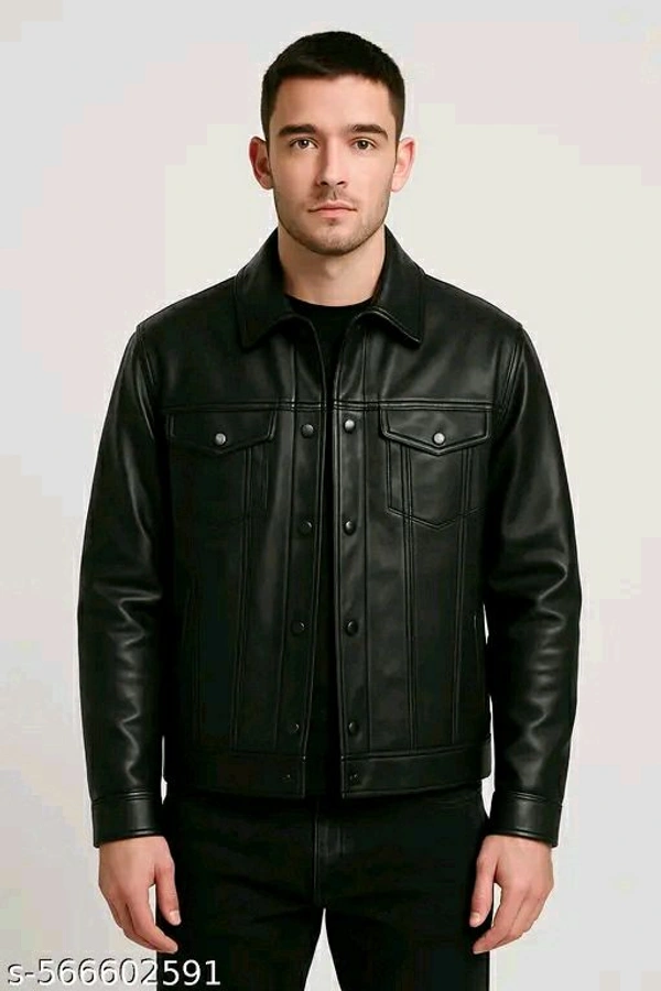 Mens Premium Black Jacket  - Black, L
