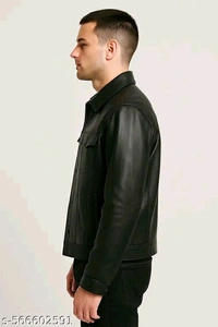 Mens Premium Black Jacket  - Black, L
