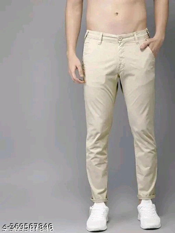 Cotton Blend Pant - Old Money Aesthetic  - Cream, 32
