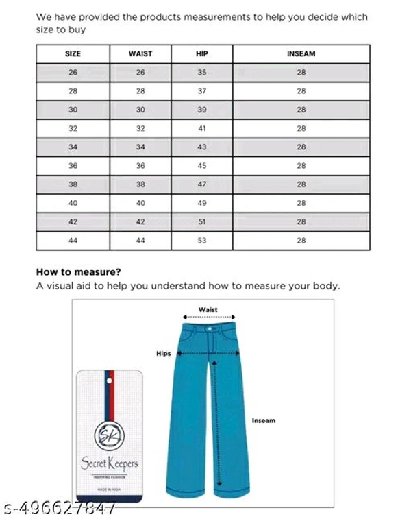 Denim Jeans Light Blue  - 28