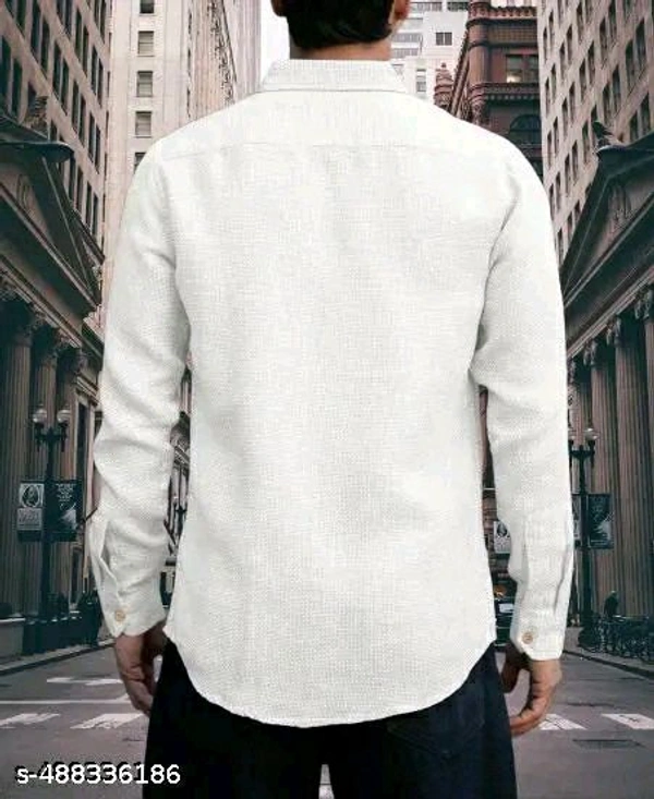 White Linen Shirt - M