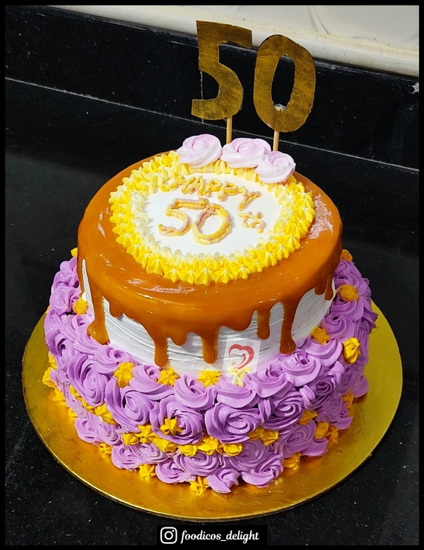 FOODICOS DELIGHT 2-tier Butterscotch Cake - 