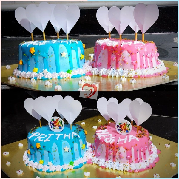FOODICOS DELIGHT Twin Cake (Chocolate Base)