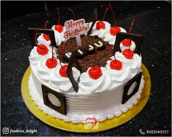 FOODICOS DELIGHT Black Forest Cake 2 Pounds