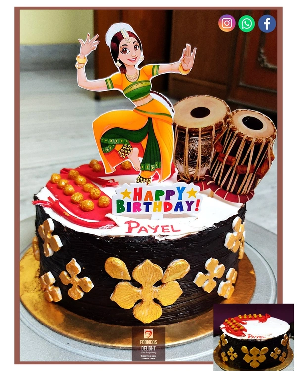 FOODICOS DELIGHT Theme Cake For A Classical Dancer