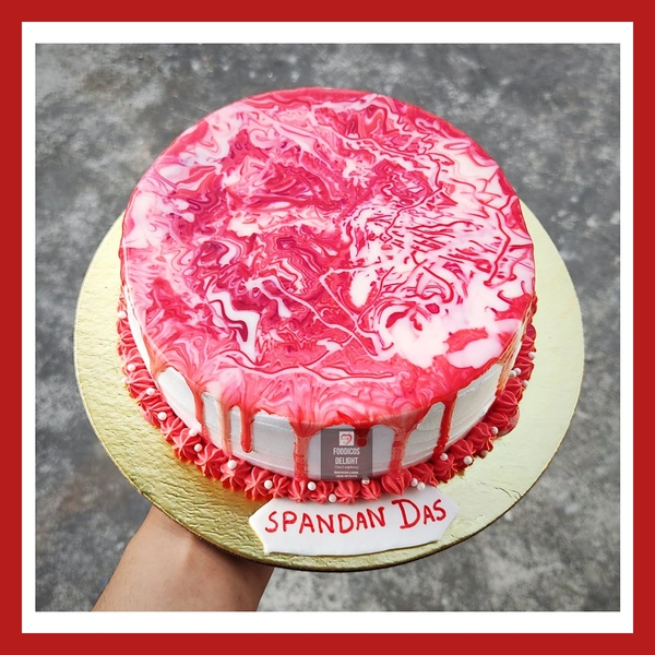 FOODICOS DELIGHT Marble Glaze Red Velvet 