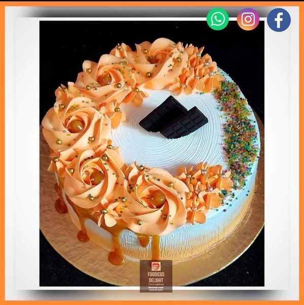 FOODICOS DELIGHT Butterscotch Caramel Drip Cake