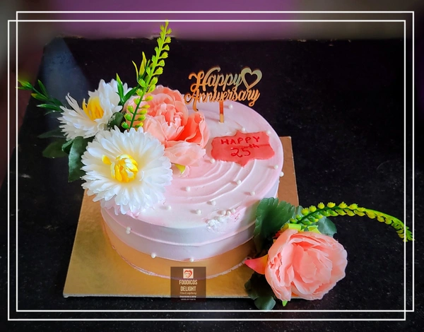 FOODICOS DELIGHT Floral Cake 1 Pound